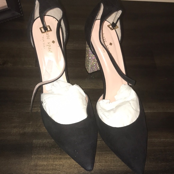 Kate Spade Aurora Borealis BLING Statement Heels - Picture 4 of 8